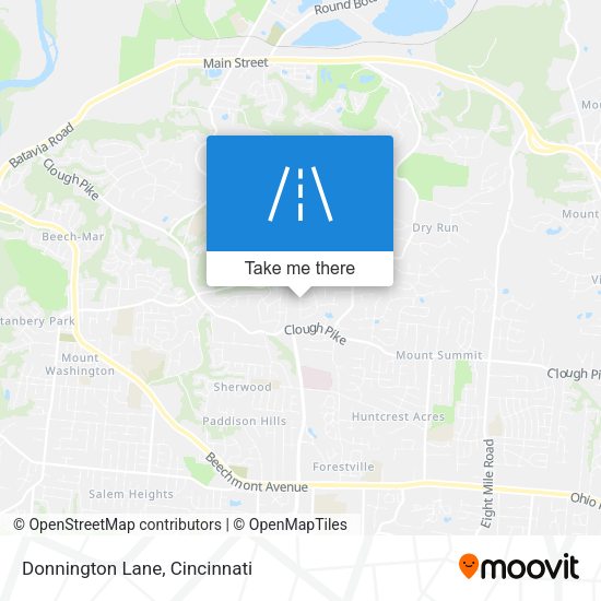 Mapa de Donnington Lane