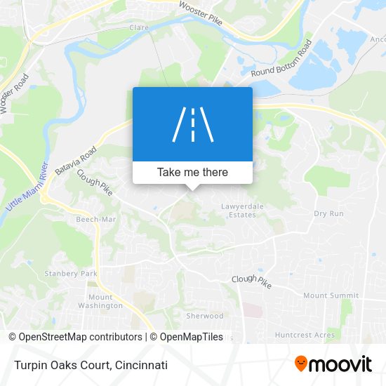 Turpin Oaks Court map