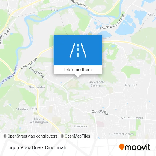 Turpin View Drive map