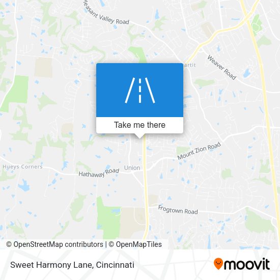 Sweet Harmony Lane map