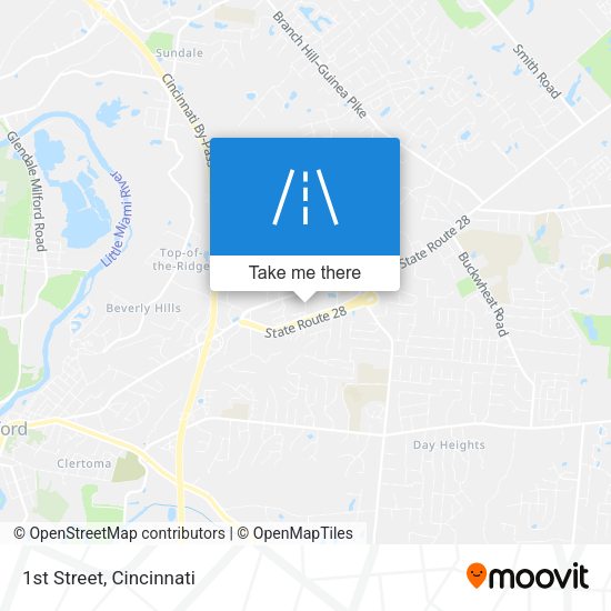Mapa de 1st Street