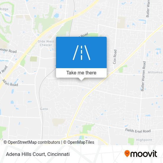 Adena Hills Court map