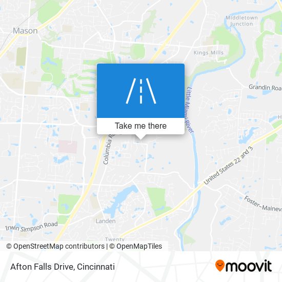 Afton Falls Drive map