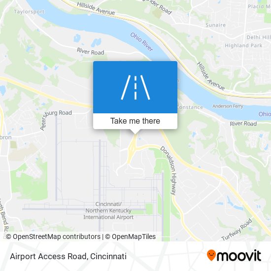 Airport Access Road map