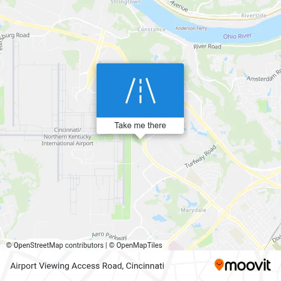Airport Viewing Access Road map
