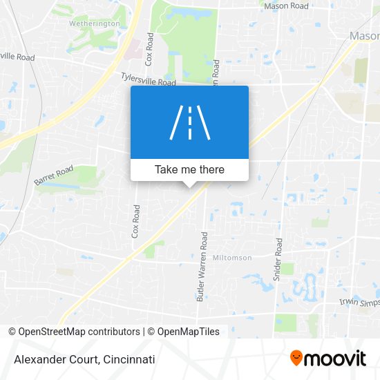 Mapa de Alexander Court