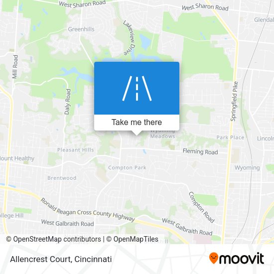 Allencrest Court map