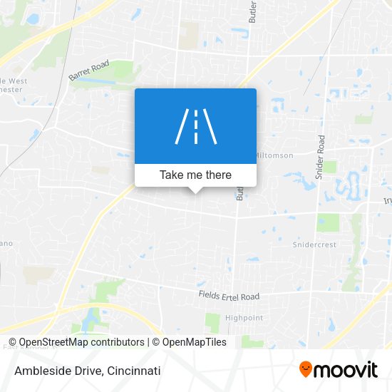 Mapa de Ambleside Drive