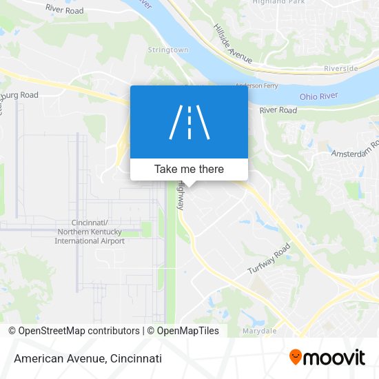 Mapa de American Avenue