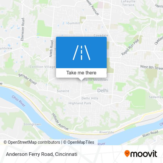 Anderson Ferry Road map
