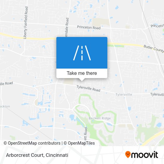 Arborcrest Court map