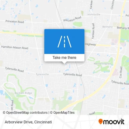 Arborview Drive map