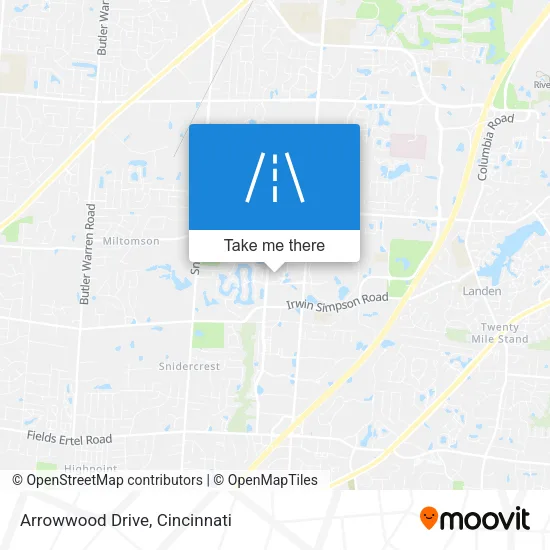 Arrowwood Drive map