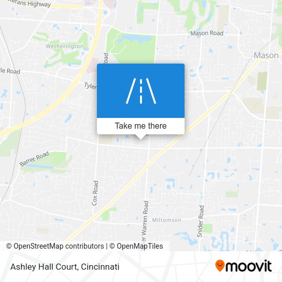 Mapa de Ashley Hall Court