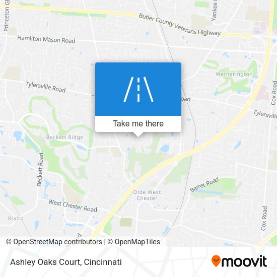 Mapa de Ashley Oaks Court