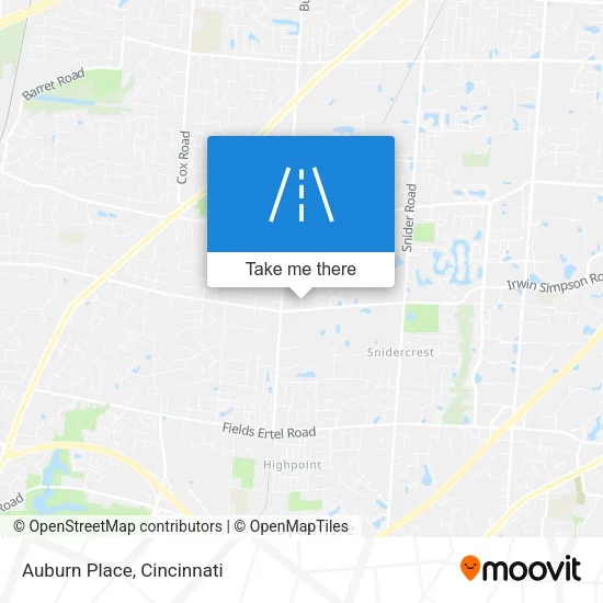 Auburn Place map