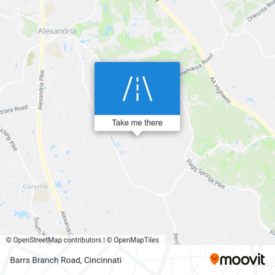 Barrs Branch Road map