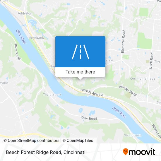 Beech Forest Ridge Road map