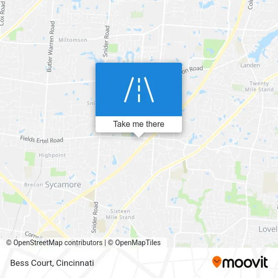 Bess Court map