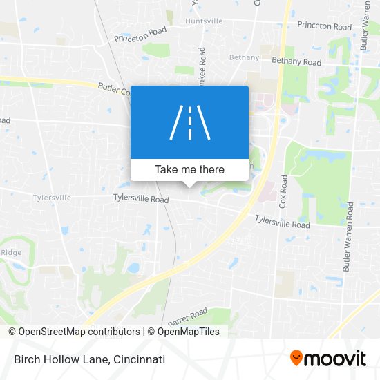 Mapa de Birch Hollow Lane