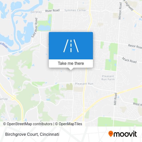 Mapa de Birchgrove Court