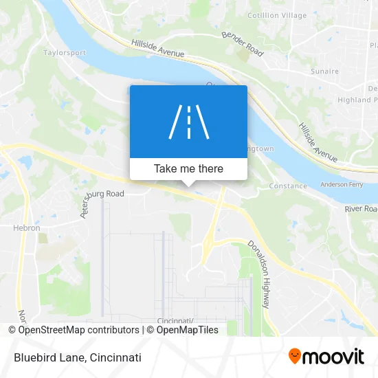Bluebird Lane map