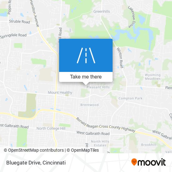 Bluegate Drive map