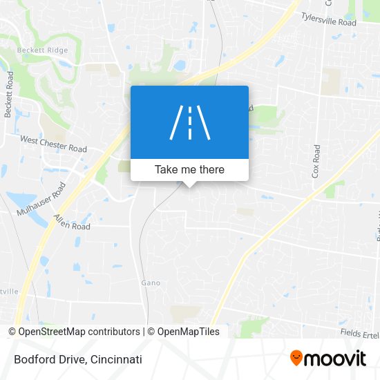 Mapa de Bodford Drive