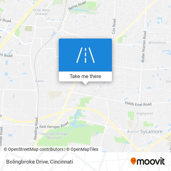 Bolingbroke Drive map