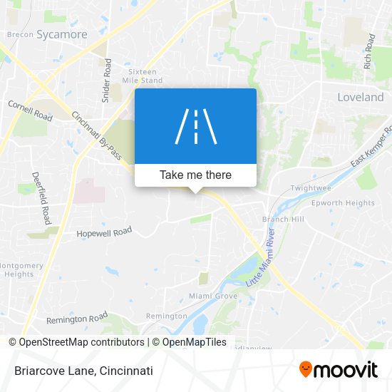 Mapa de Briarcove Lane