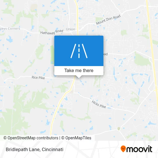 Bridlepath Lane map