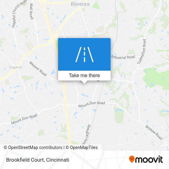 Mapa de Brookfield Court