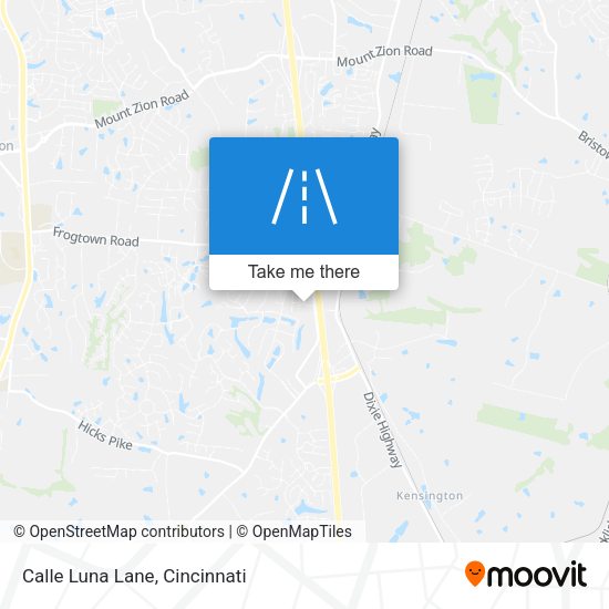 Calle Luna Lane map