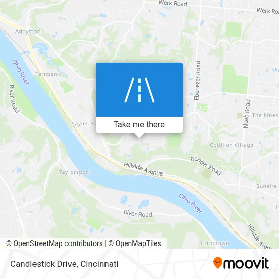 Candlestick Drive map