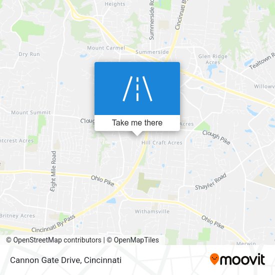 Cannon Gate Drive map
