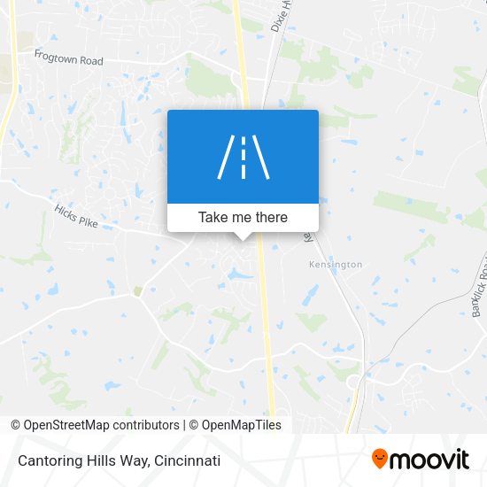 Cantoring Hills Way map