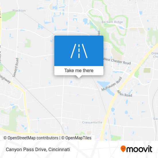 Mapa de Canyon Pass Drive