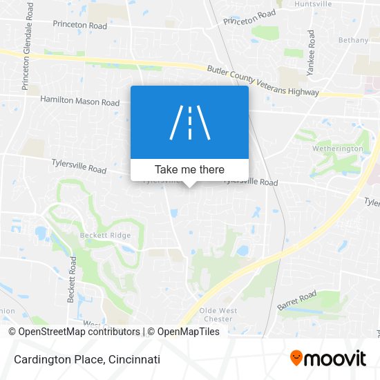 Cardington Place map