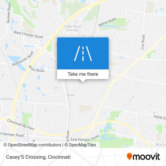 Casey’S Crossing map