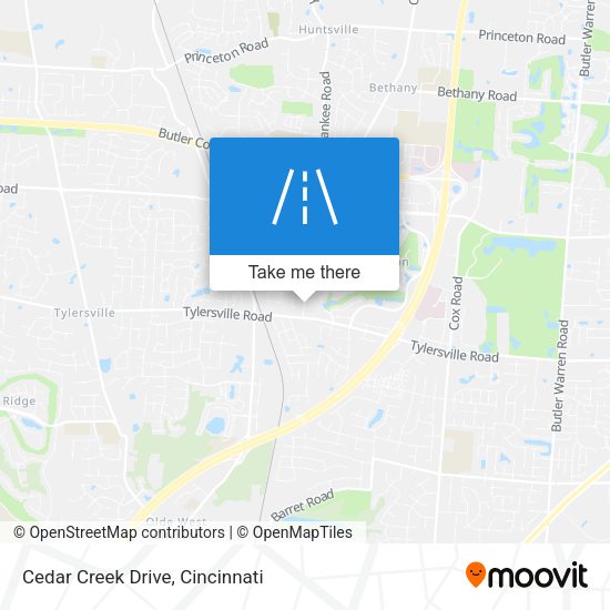 Mapa de Cedar Creek Drive
