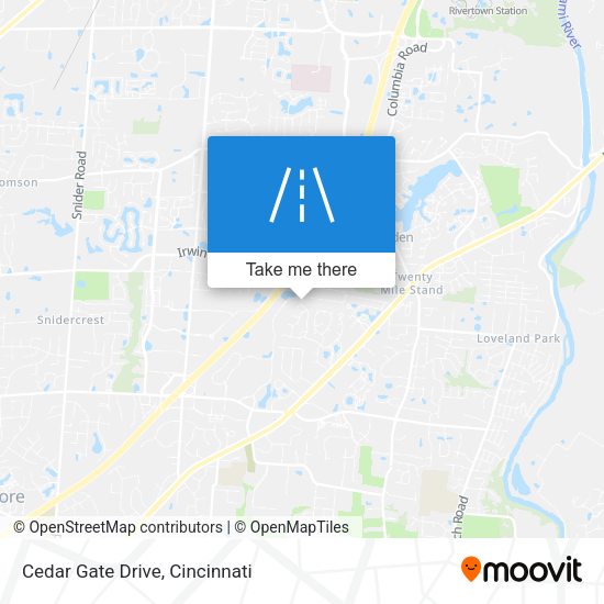 Mapa de Cedar Gate Drive