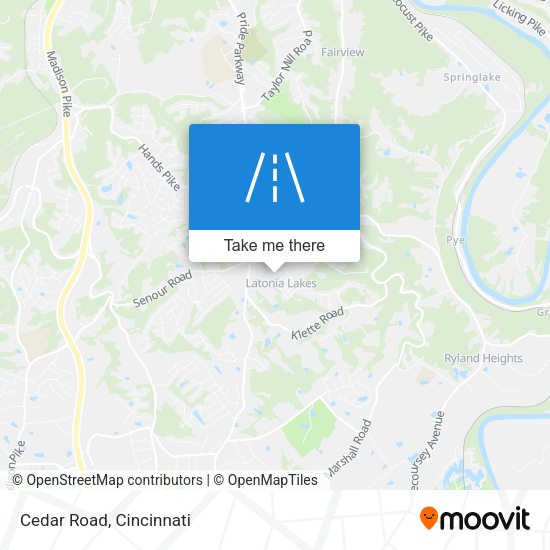Mapa de Cedar Road
