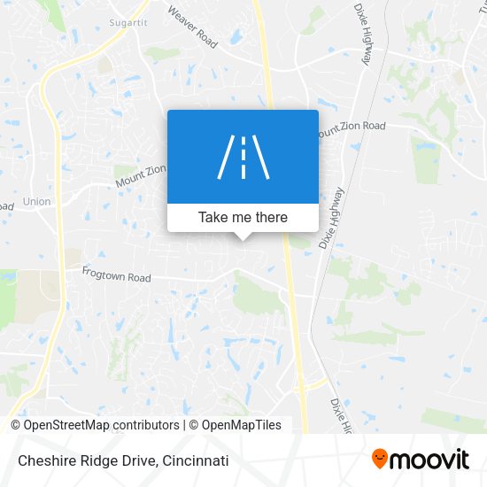 Mapa de Cheshire Ridge Drive