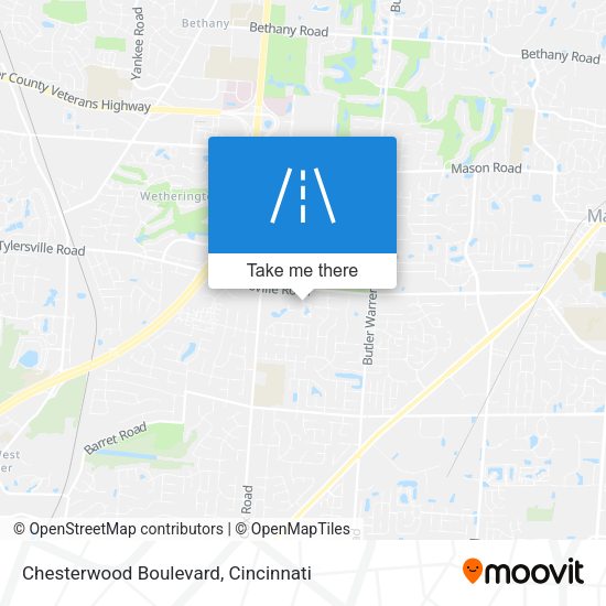 Chesterwood Boulevard map