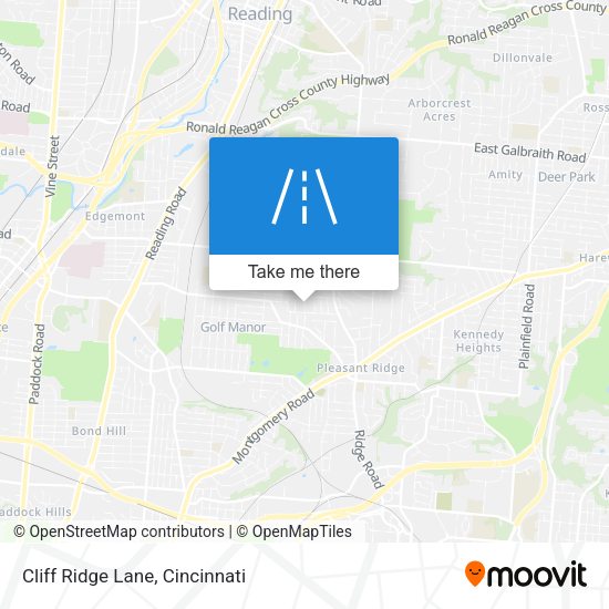 Mapa de Cliff Ridge Lane