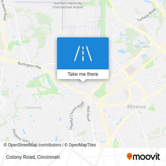 Mapa de Colony Road