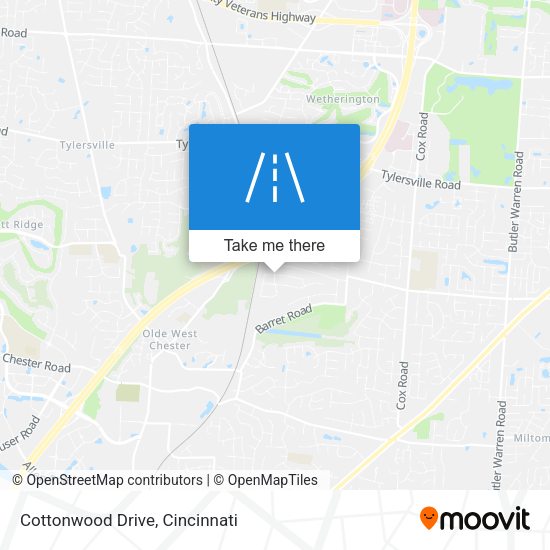 Mapa de Cottonwood Drive