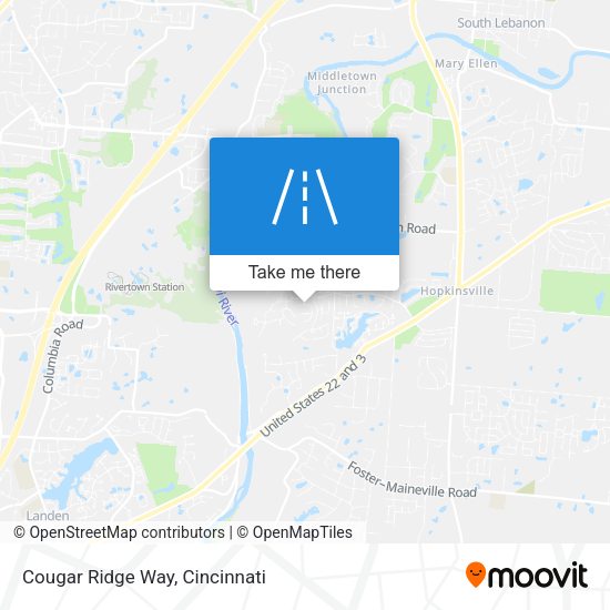 Cougar Ridge Way map