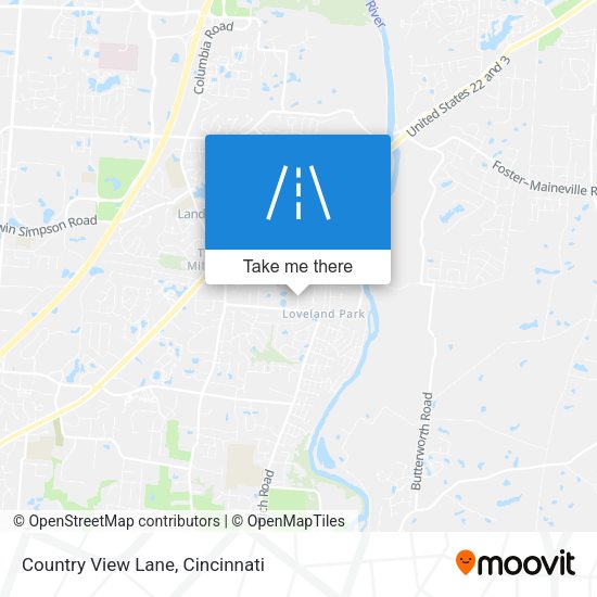 Country View Lane map