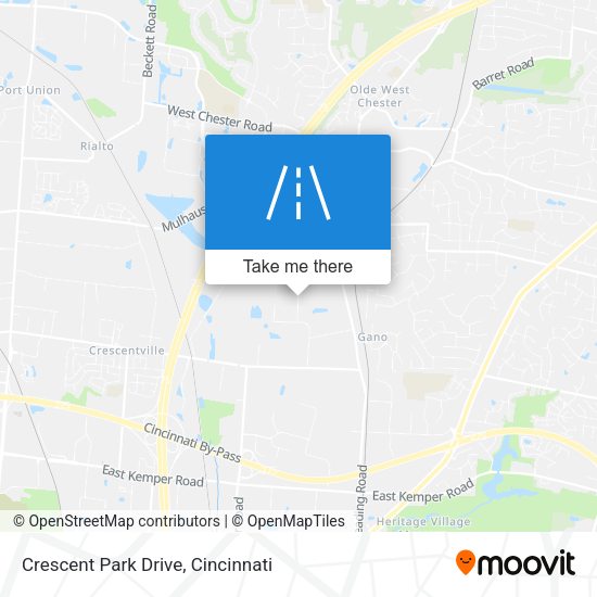 Crescent Park Drive map